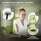 thumbnail of ML-Design Bürostuhl Ergonomisch Grün Mesh Drehstuhl Lendenstütze Kopfstütze Armlehnen Wippfunktion Rollen Chefsessel
