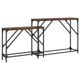 thumbnail of Tables console gigognes 2 pcs chêne fumé bois d'ingénierie Modèle Atlas Master Logic