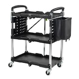 thumbnail of Servicewagen klappbar 65 Kg Traglast Beistellwagen mit Seitentasche Montagewagen Servierwagen