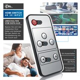 thumbnail of Primewire Audio / Video Matrix-Switch, 3-Port UHD HDMI Switch / Verteiler inkl. Fernbedienung, 4K, 3D, CEC