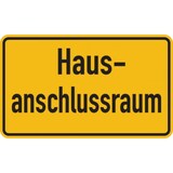 thumbnail of Hinweisschild, Hausanschlussraum, 120 x 200 mm - 200x120 mm Folie selbstklebend