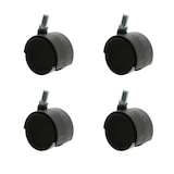 thumbnail of Möbelrolle Rolle Kunststoffrolle Hartbodenrolle div Durchmesser Ø60mm M10 4er-Pack