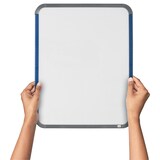 thumbnail of Nobo Magnetisches Whiteboard Mini für Tisch oder Wand QB05442ASTD Lackierter Stahl Farbiger Dünner Rahmen 280 x 360 mm Weiß