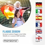 thumbnail of MONZANA® Aluminium Fahnenmast 6,50m mit Seilzug inkl. Flagge Flaggenmast Mast Flagge Alu