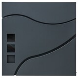 thumbnail of Briefkasten | HxBxT 37x37x11cm | Wandbriefkasten Postkasten Zeitungsfach pulverbeschichtet | anthrazit