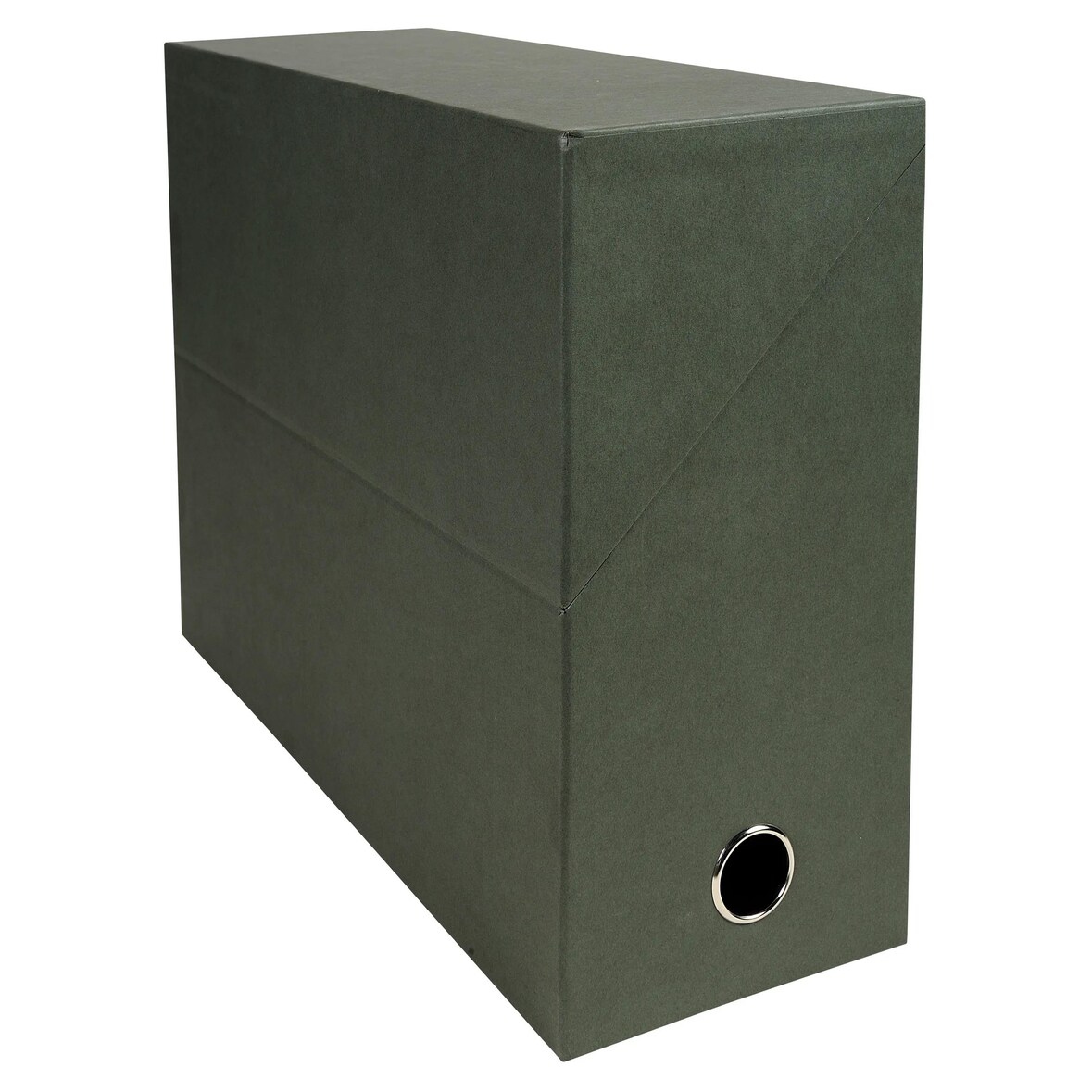 Exacompta Cod. 83143E - Scatola per progetti dorso 120mm, consegnata montata, cartone rigido - 25,5x34cm verde acqua - Confezione da  5 pz.