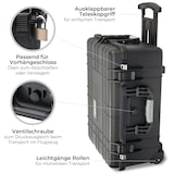 thumbnail of HMF Outdoor-Trolley, ODK400, Fotokoffer mit Rasterschaumstoff, 58,5 x 45 x 27,5 cm, Schwarz