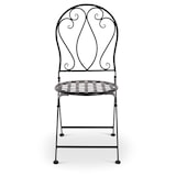 thumbnail of Eisenstuhl 2er-Set im Jugendstil, antike, handgefertigte Gartenstühle, klappbar, Schwarz, Raburg Mayla