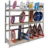 thumbnail of PROREGAL Schilderregal FALKE Stecksystem | Grundregal | HxBxT 200x100x60cm | 3 Ebenen | Fachlast 250kg | Verzinkt