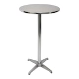 thumbnail of Alu-Stehtisch + Bistrotisch, höhenverstellbar 70/110cm, Ø=60cm ~ klappbar