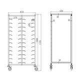 thumbnail of Carro 24 Bandejas para Hostelería INOX CAS24