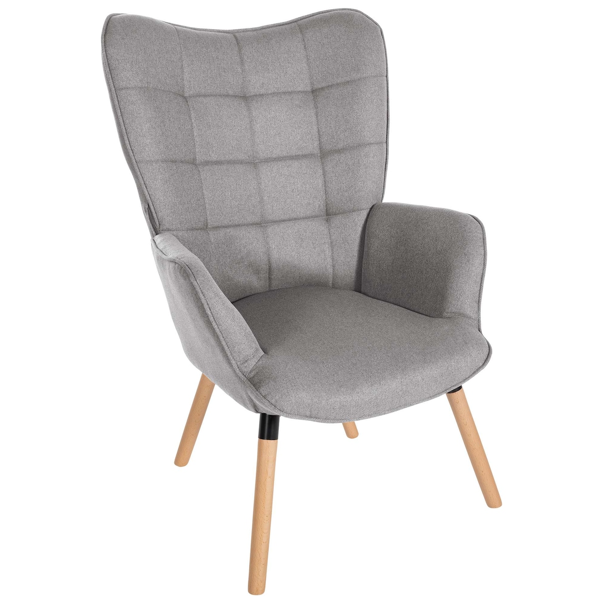 Fauteuil Garding Tissu Gris