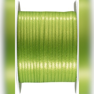 6x Geschenkband 3 mm x 10 m kiwi grün