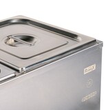 thumbnail of Romux® Baño María Eléctrico 2 Cubas GN 1/2 Sobremesa con Grifo de Vaciado y Regulador de Temperatura 30-110°C | Profesional Hostelería - 2000 W