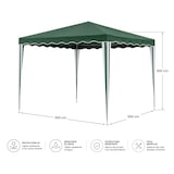 thumbnail of Carpa Desmontable para Jardín con Estructura de Acero 300x300x300cm 7house