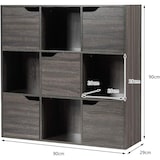 thumbnail of COSTWAY Librería con 5 Puertas y 9 Compartimentos, Estante de Pie, Estante de Oficina, Estantería de Almacenamiento Independiente para Sala de Estar