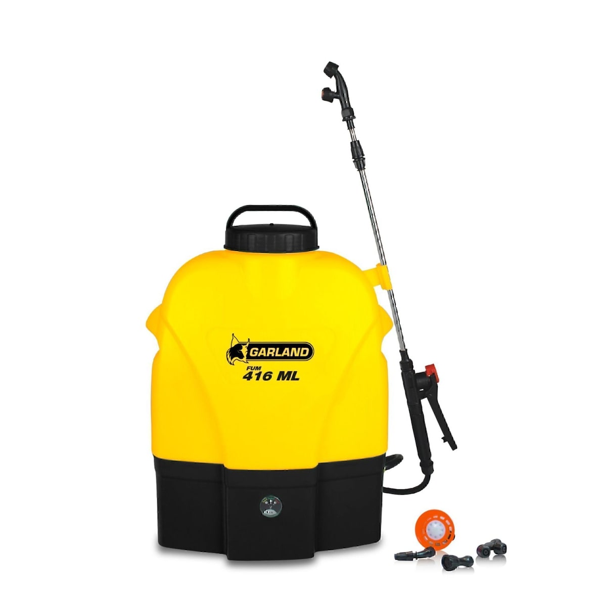 GARLAND FUM 416ML-V20  Fumigador a batería   16 l Incuye batería de 12 V y 12 Ah y hasta 7 h de duración. Lanza y boquilla de 4 bar y 1,2 l/min.