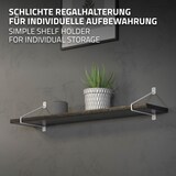 thumbnail of ML-Design Regalhalterung 2er Set 220 mm Weiß, Stahl, Hairpin Design, Schwebe-Regalwinkel, Wandhalterung Wandregal Wandkonsole Industriestil