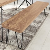 thumbnail of FineBuy Sitzbank HARLEM Akazie Massivholz Küchenbank Bank Essbank ohne Lehne