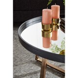 thumbnail of Couchtisch Rund Gold, Metall und Glas, eleganter Wohnzimmertisch. 78x78x42 cm | Kadima Design