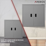 thumbnail of AREBOS Armadio per Ufficio in Metallo Armadietto per Archiviazione Grigio
