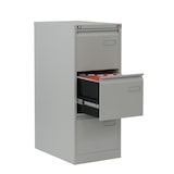 thumbnail of BISLEY Light Hängeregistraturschrank mit Schloss aus Metall in schwarz, 3 Schubladen, einbahnig - Hängeregisterschrank abschließbar, Hängeregistratur