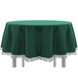 thumbnail of Gartentischdecke mit Fransen Tischdecke rund oval eckig Classic 130 cm rund grün