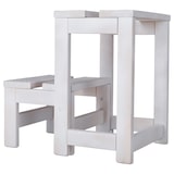 thumbnail of MUEBLEAR - Trittleiterhocker 2 Stufen Weiß 32 x 23 x 40 cm