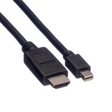 thumbnail of ROLINE Mini DisplayPort Kabel, Mini DP-HDTV, ST/ST, schwarz, 1 m