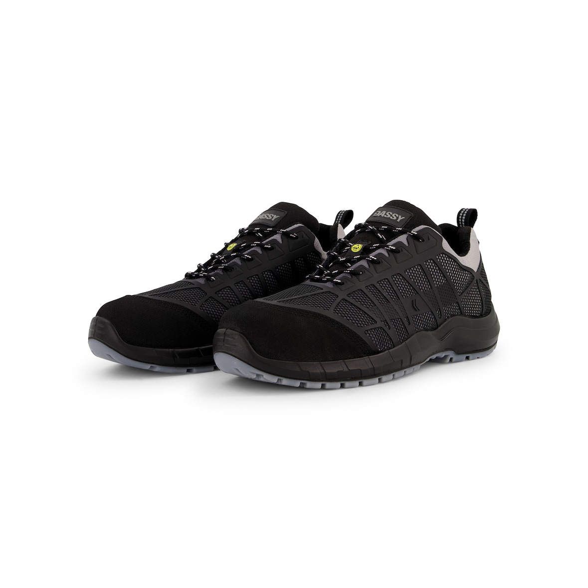 DASSY® Nox S3 ESD SRC Sicherheitshalbschuhe | EN ISO 20345 | DGUV 112-191 | Plasmafeel® | Art.-Nr. 10011 anthrazitgrau/schwarz 48
