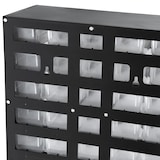 thumbnail of tectake Lot de 2 casiers à vis 41 tiroirs - noir/blanc - 403515