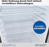 thumbnail of Exquisit Glastürkühlschrank, 280l Getränkekühlschrank mit LED, Umluft, 5 verstellbare Ablagen, CoolPro, GKS5260-GT-431D schwarz