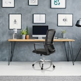 thumbnail of Silla de oficina / silla giratoria STAR-TEC S malla / tela negro hjh OFFICE