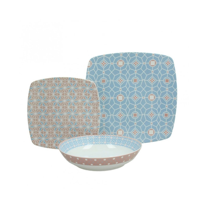 Tognana, area post servizio tavola 18 pezzi in porcellana colorata