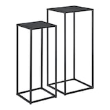 thumbnail of Helloshop26 - Set di 2 tavoli alti in metallo nero opaco 03_0005785