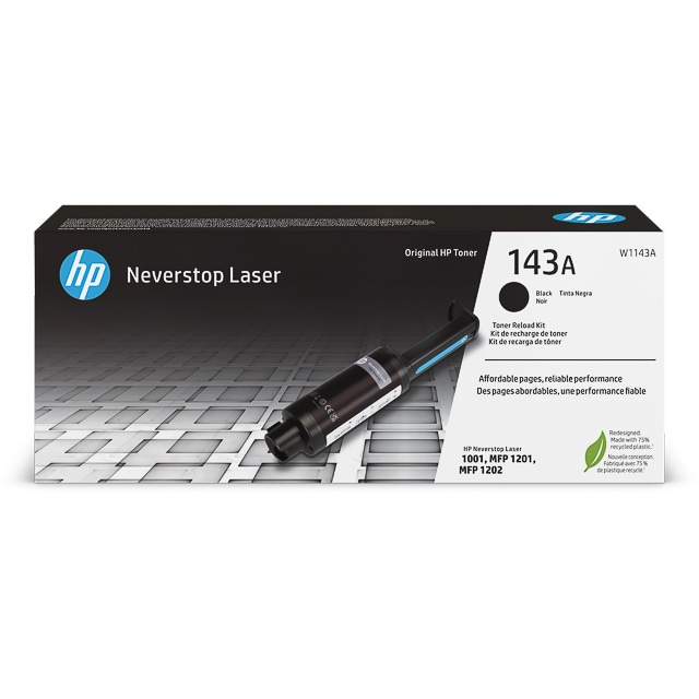 HP W1143A Kit de Recharge de Toner Noir ORIGINAL - 143A