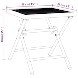 thumbnail of vidaXL Tuintafel 38x38x38 cm staalgaas antracietkleurig