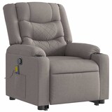 thumbnail of vidaXL Massagesessel mit Aufstehhilfe Taupe Stoff