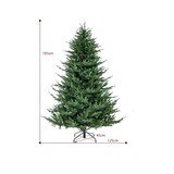 thumbnail of COSTWAY Albero di Natale artificiale da 180 cm, illuminato, con cerniere e 8 modalità di illuminazione