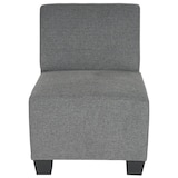 thumbnail of Modular 2-Sitzer Sofa Couch Lyon, Stoff/Textil ~ grau, ohne Armlehnen