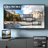 thumbnail of Primewire - 4m High Speed 8K HDMI Kabel 2.1 Ethernet ARC 3D 4K Ultra HD 7680x4320 @ 120 Hz PS4 360 TV OLED PC Laptop Beamer Monitor - Schwarz/Silber