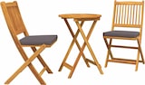 thumbnail of vidaXL Garten Bistro Set 3 pcs Braun Massivholz Akazie