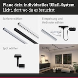 thumbnail of Paulmann URail Schienenspot Salt Einzelspot  GU10  max. 10W  dimmbar 230V Schwarz matt 95636