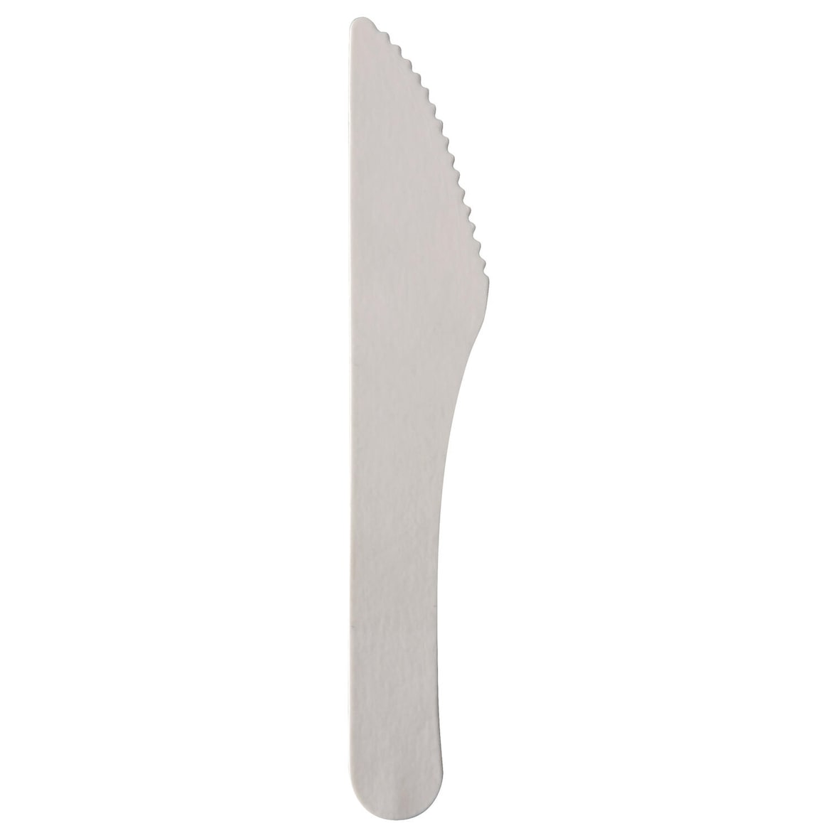 100x PAPSTAR 'pure' Papiermesser Messer aus Papier 15,8 cm FSCR weiss