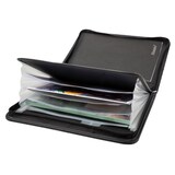 thumbnail of Alassio Orga-/Fächermappe A4 Lederimitat Mappe Messemappe Ordnungsmappe Organizer schwarz 31517