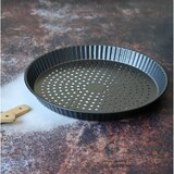 thumbnail of Menastyl - Moule à tarte perforé amandine 30cm en acier inox anti adhésif