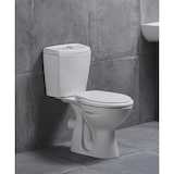 thumbnail of Stand-WC mit Taharetfunktion und waagerechtem Wandabgang inkl. Keramik-Spülkasten & Softclose WC-Sitz – Komplettset