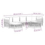 thumbnail of vidaXL 7-tlg. Garten-Lounge-Set mit Kissen Anthrazit Poly Rattan
