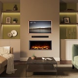 thumbnail of BALDERIA Elektrokamin Amazona 36, Elektrischer Einbaukamin mit LED-Flamme und Heizfunktion, Schwarz