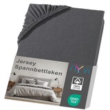 thumbnail of Jersey Spannbettlaken DreamScience für Matratzen bis 22 cm Höhe - Weich & Anschmiegsam, Rundumgummizug, Bügelfrei 90x200 - 100x200 cm anthrazit